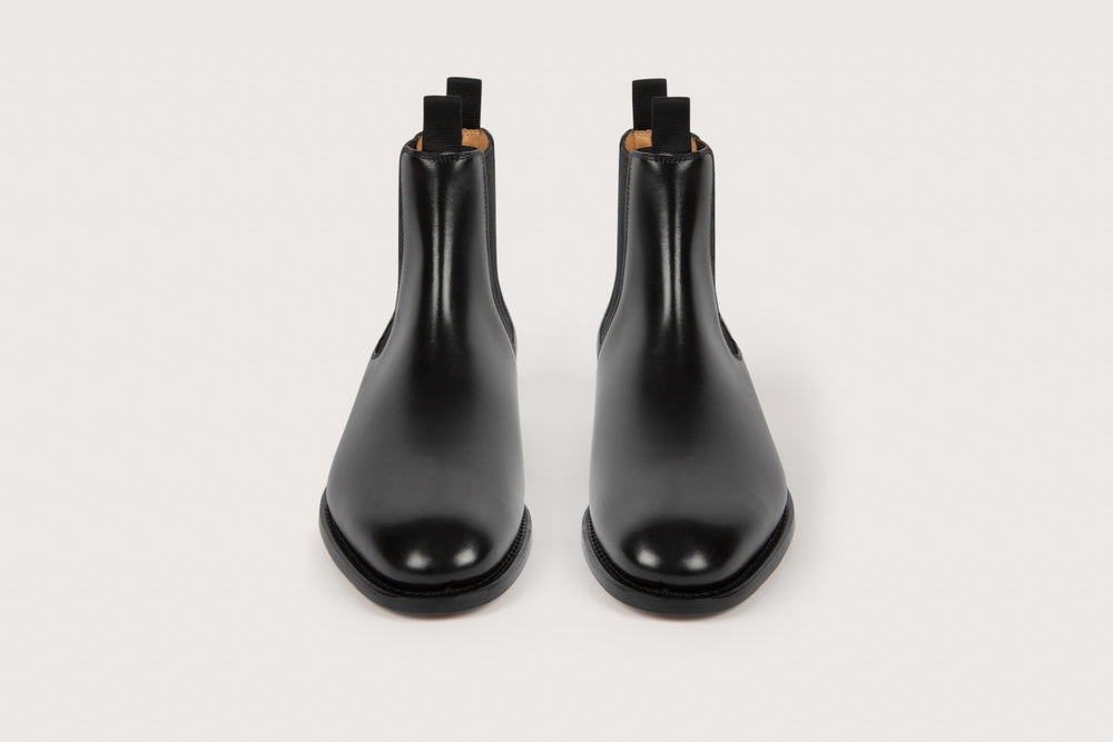 Frêne Box Noir Cuir