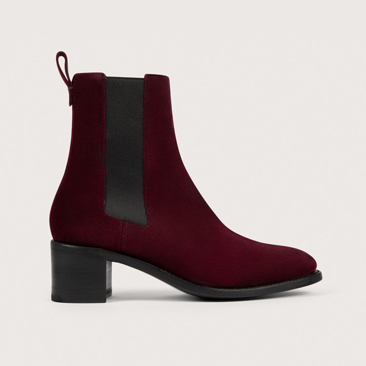 MAUD Aubergine Suede Cuir P