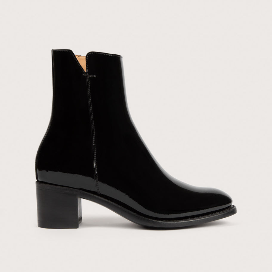 MADELINE Black Patent Cuir P