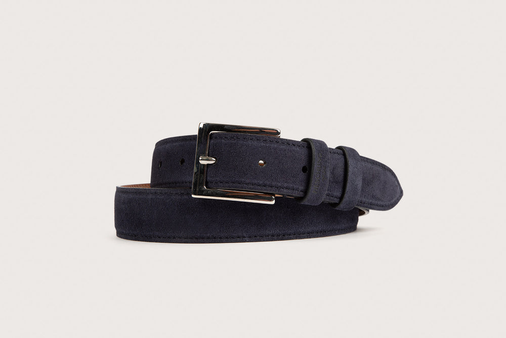 Nation BELT Navy Suede