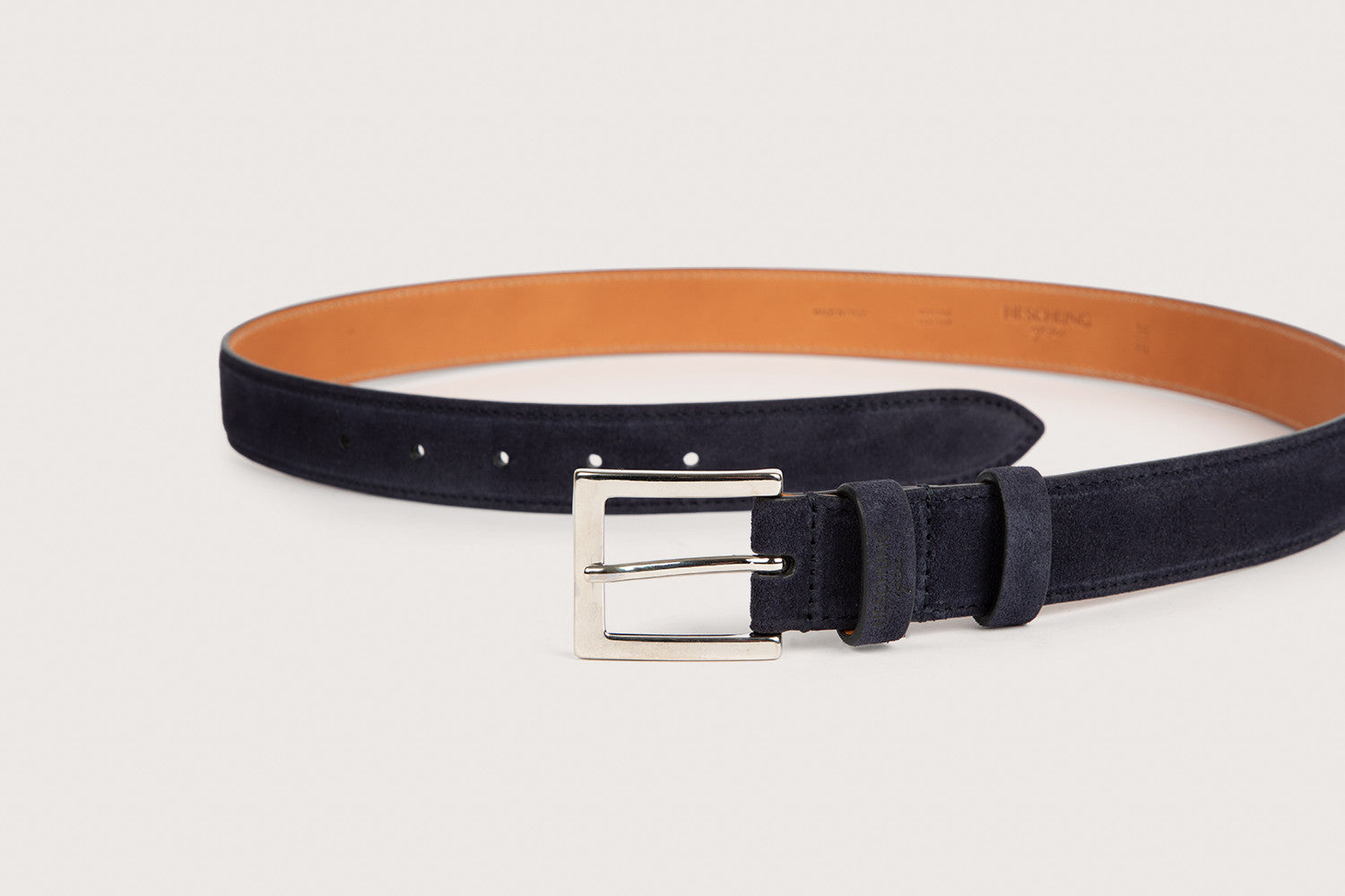 Nation BELT Navy Suede