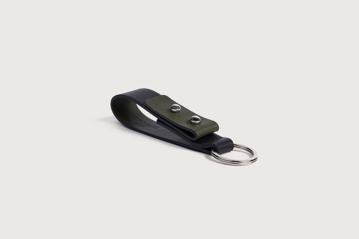 Twist Key Holder Black/Green Anilcalf/Glovecalf