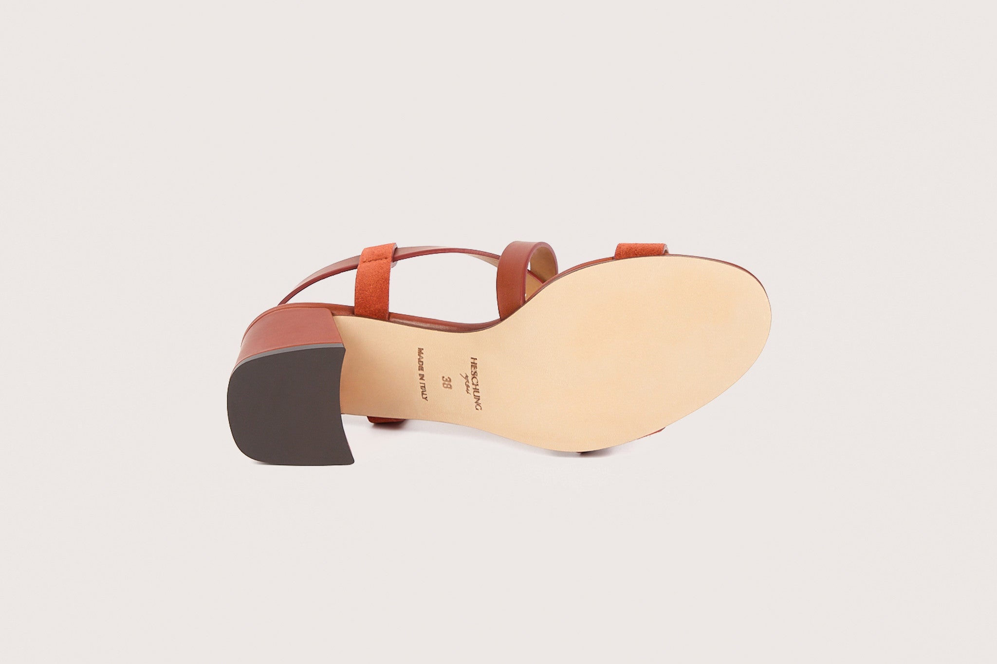 SOFIA Velours Sienne Cuir