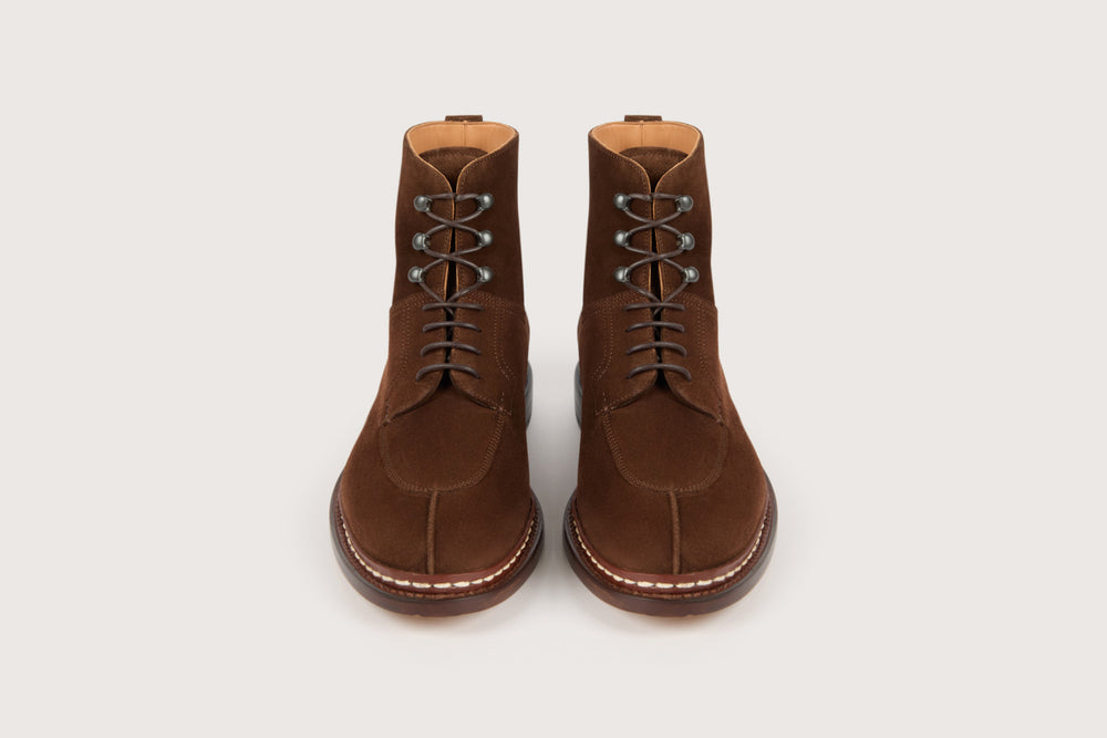 GINKGO Cacao Hydrovelours Cacao Leather