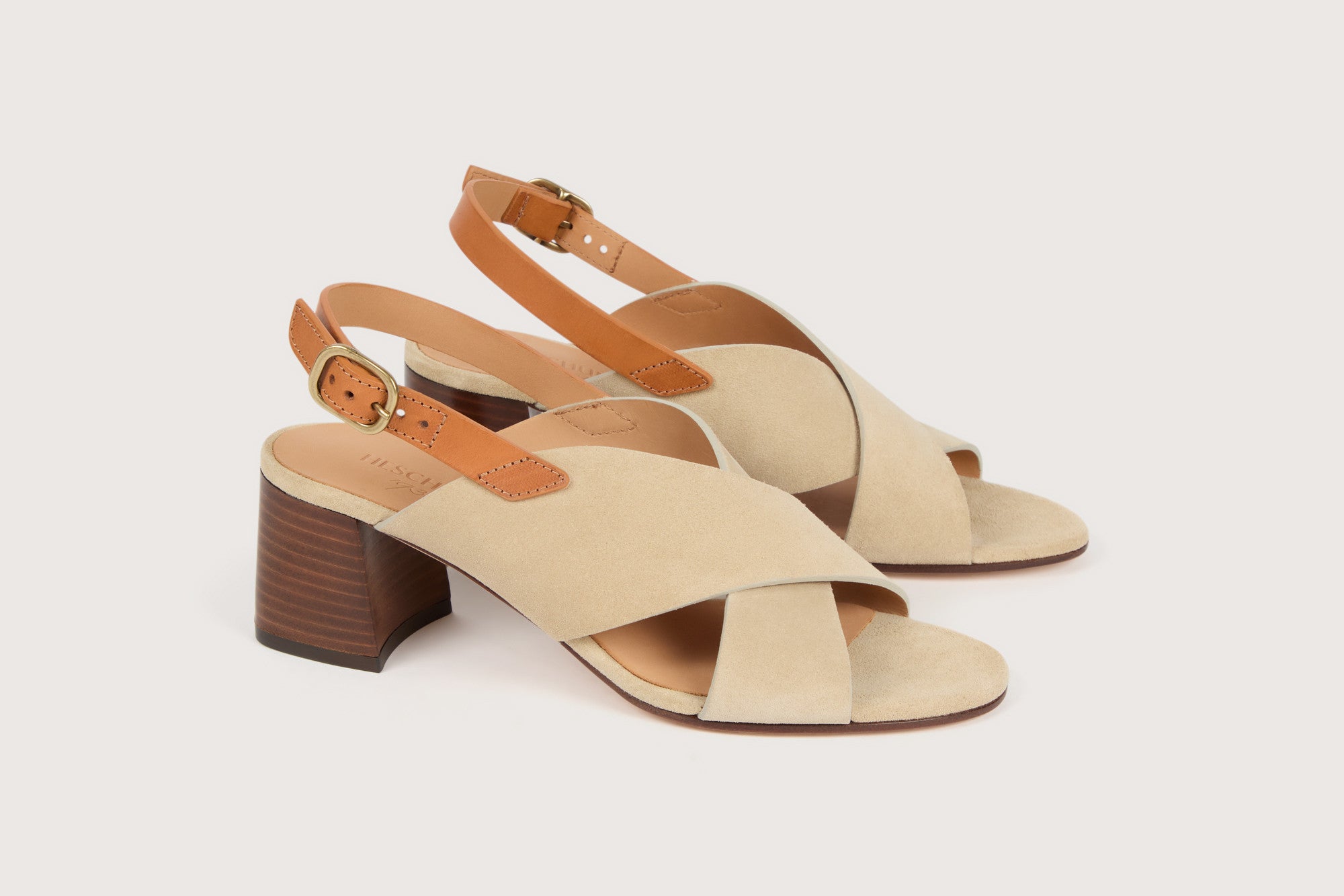 GAIA Velours Sable Cuir