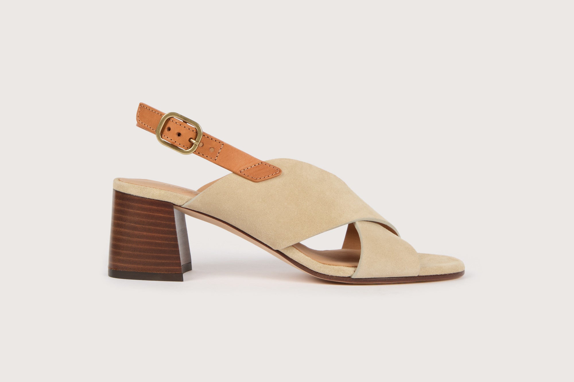 GAIA Velours Sable Cuir