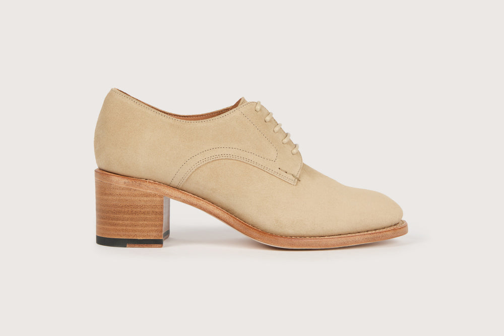 MARCIA Velours Sable Cuir
