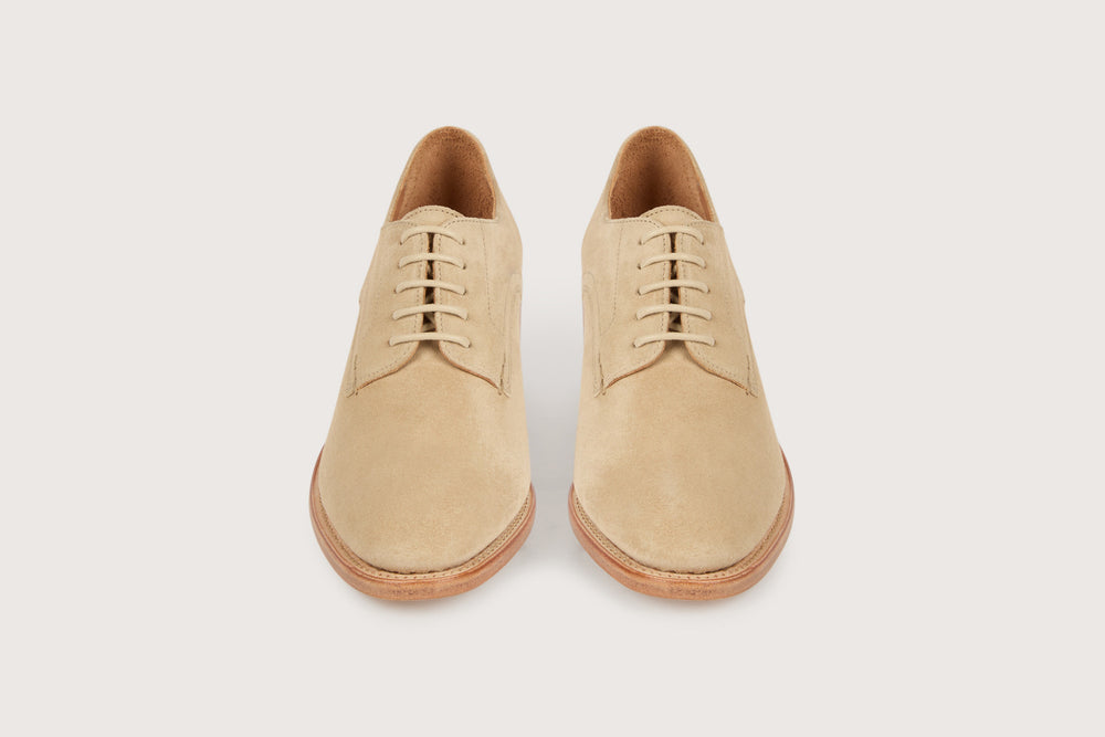 MARCIA Velours Sable Cuir
