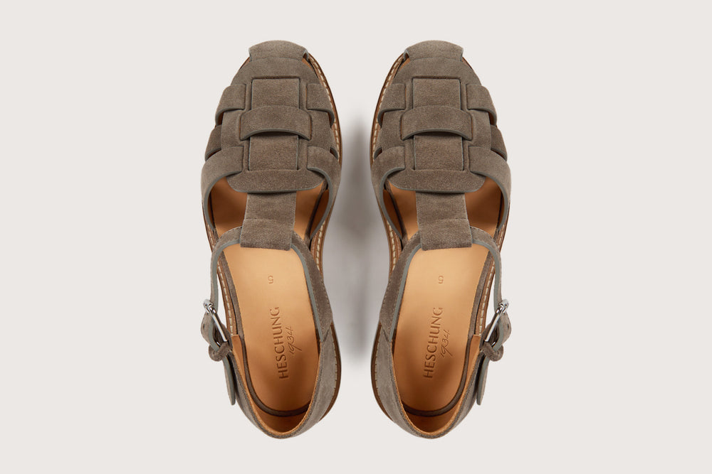 MEDUSE FE Hydrovelours Souris Cuir