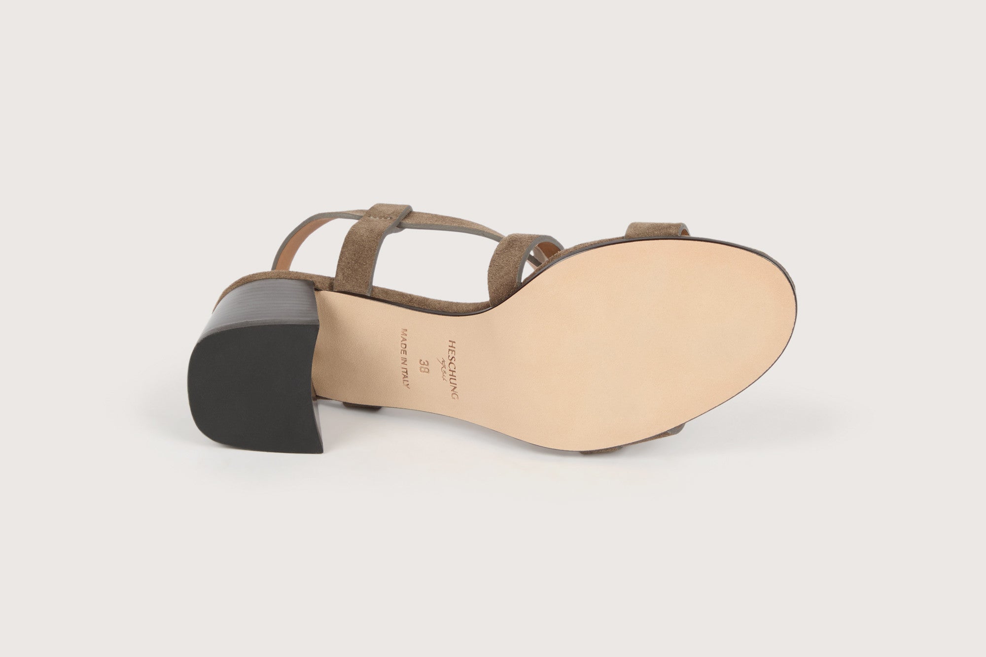 SOFIA Velours Souris Cuir