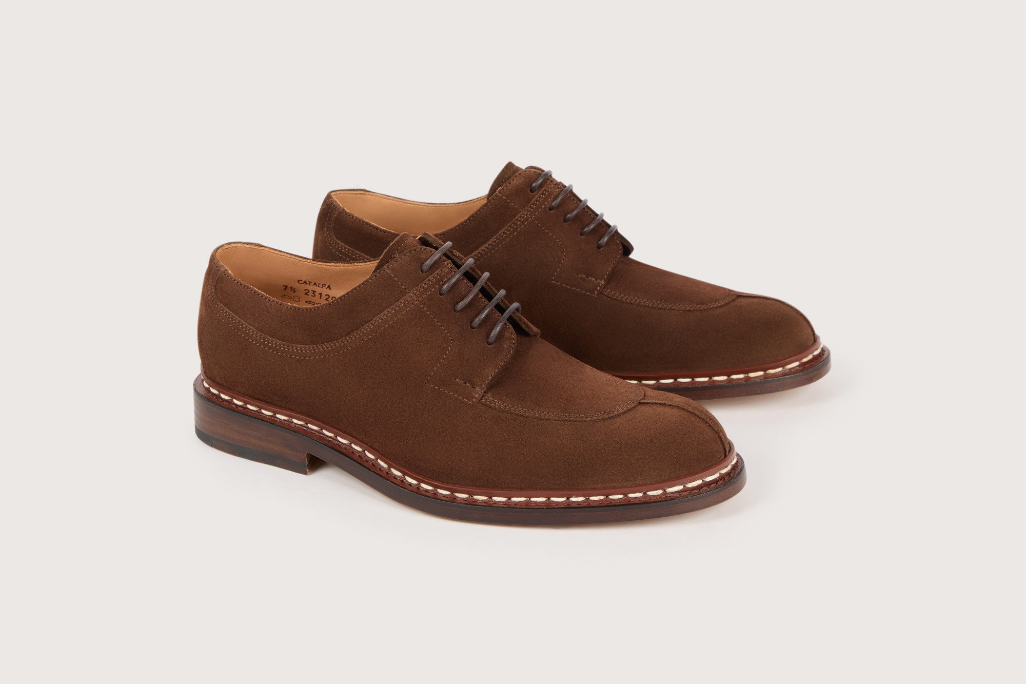 CATALPA Hydrovelours Cacao Cuir