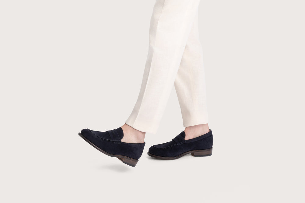 ALOE Hydrovelours Navy Cuir