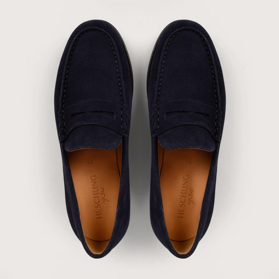 ALOE Navy Hydrovelours Leather