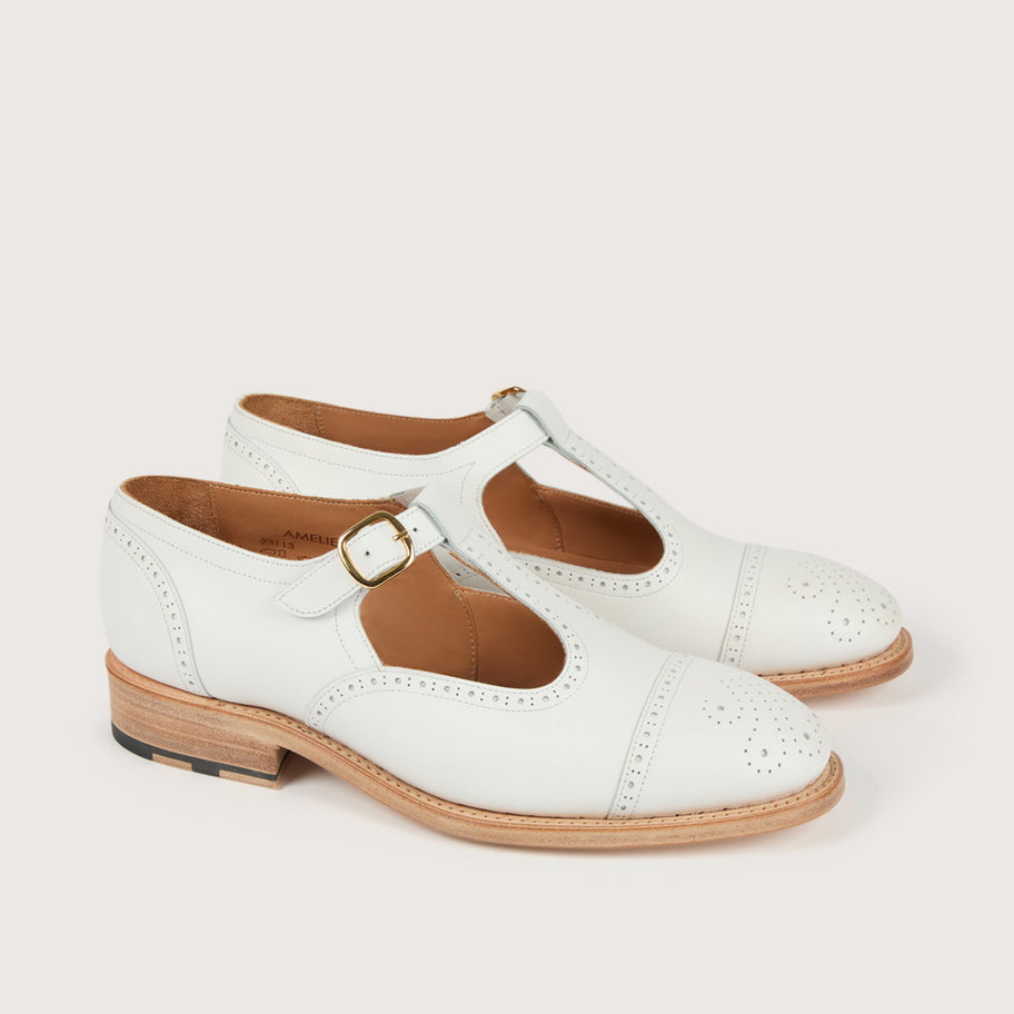 AMELIE Softycalf Blanc Cuir