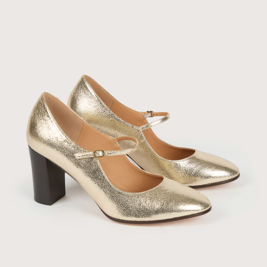 LOUVRE Metal Denim Leather