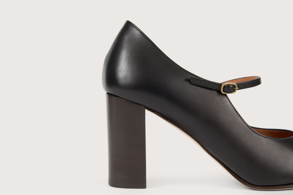 LOUVRE Black Diver Leather