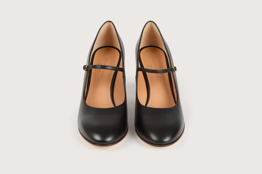 LOUVRE Black Diver Leather