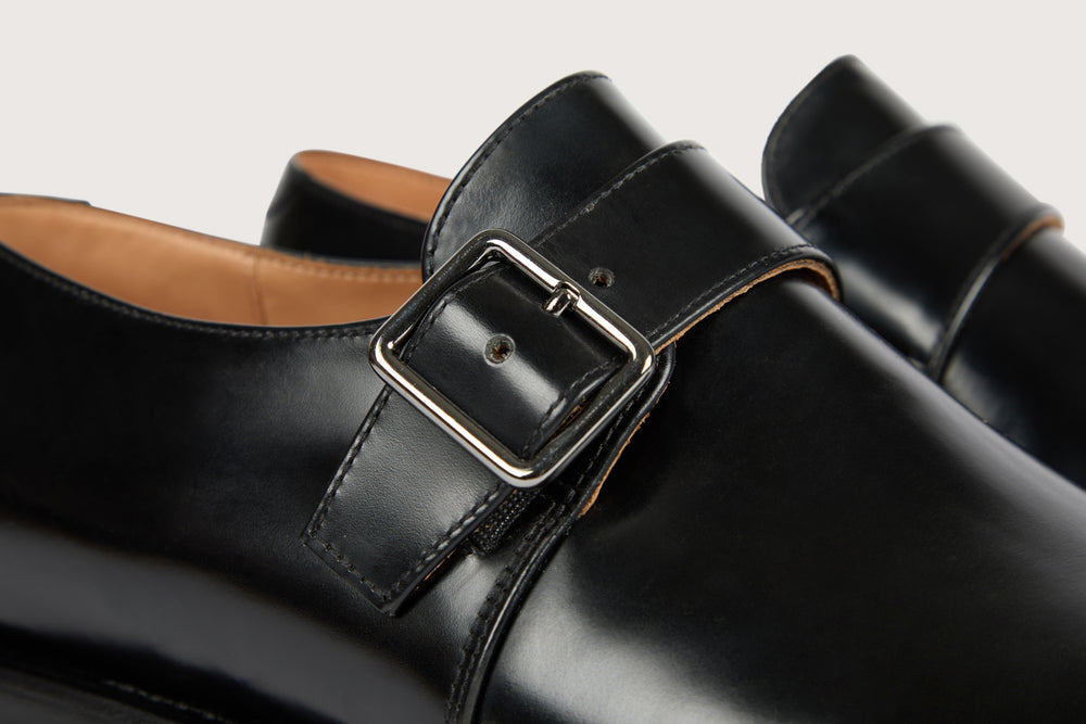 WILLIAM Windsor Noir Cuir
