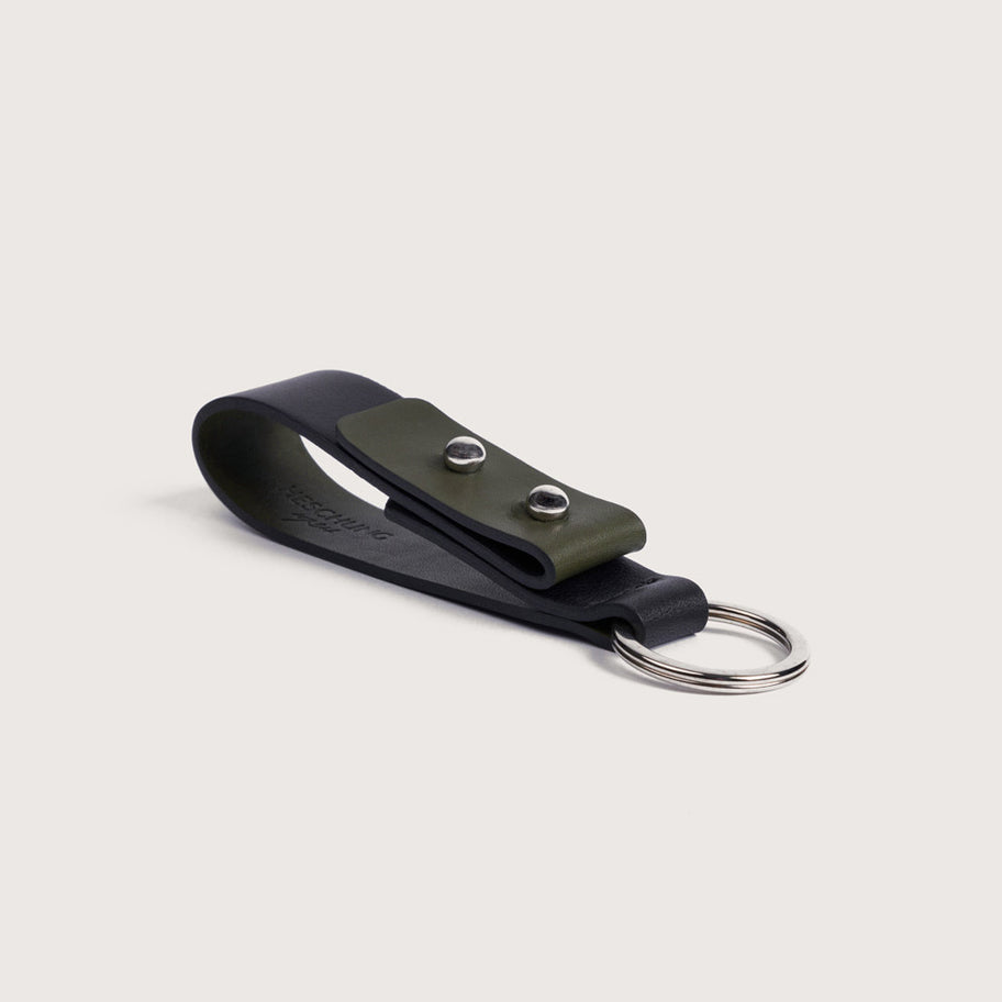 Twist Key Holder Black/Green Anilcalf/Glovecalf