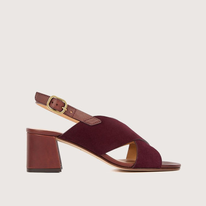 GAIA Velours Amarone Cuir