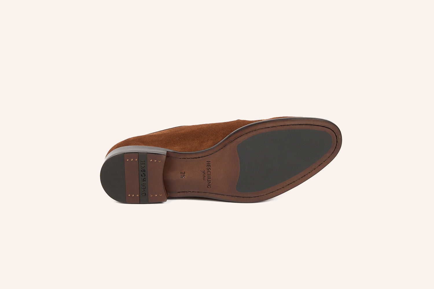 TREVISE Noisette Hydrovelours Cuir