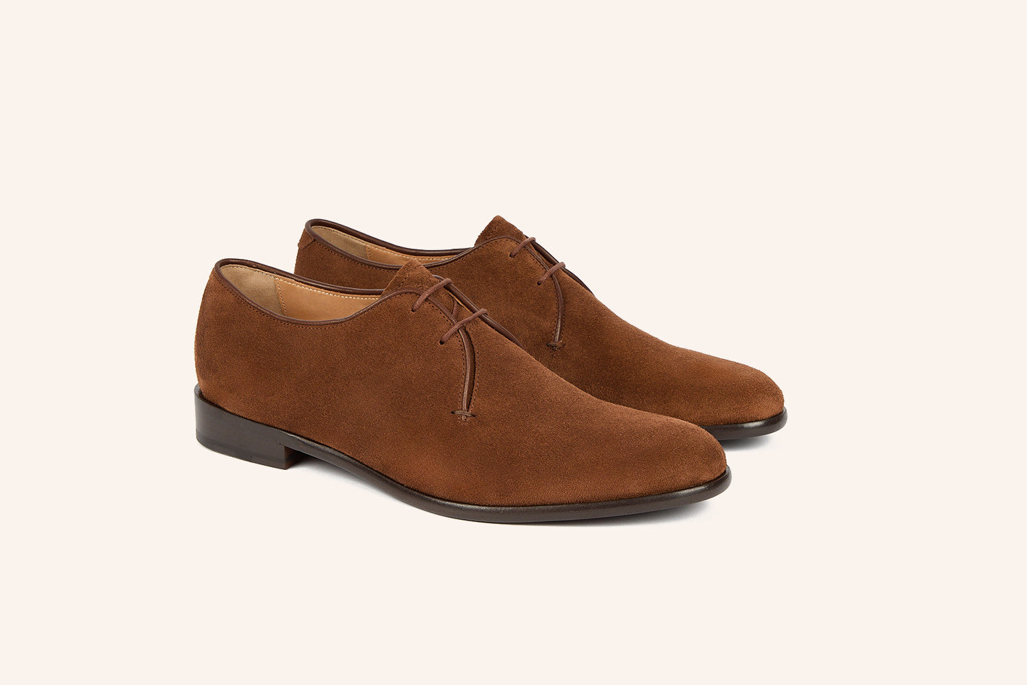 TREVISE Noisette Hydrovelours Cuir