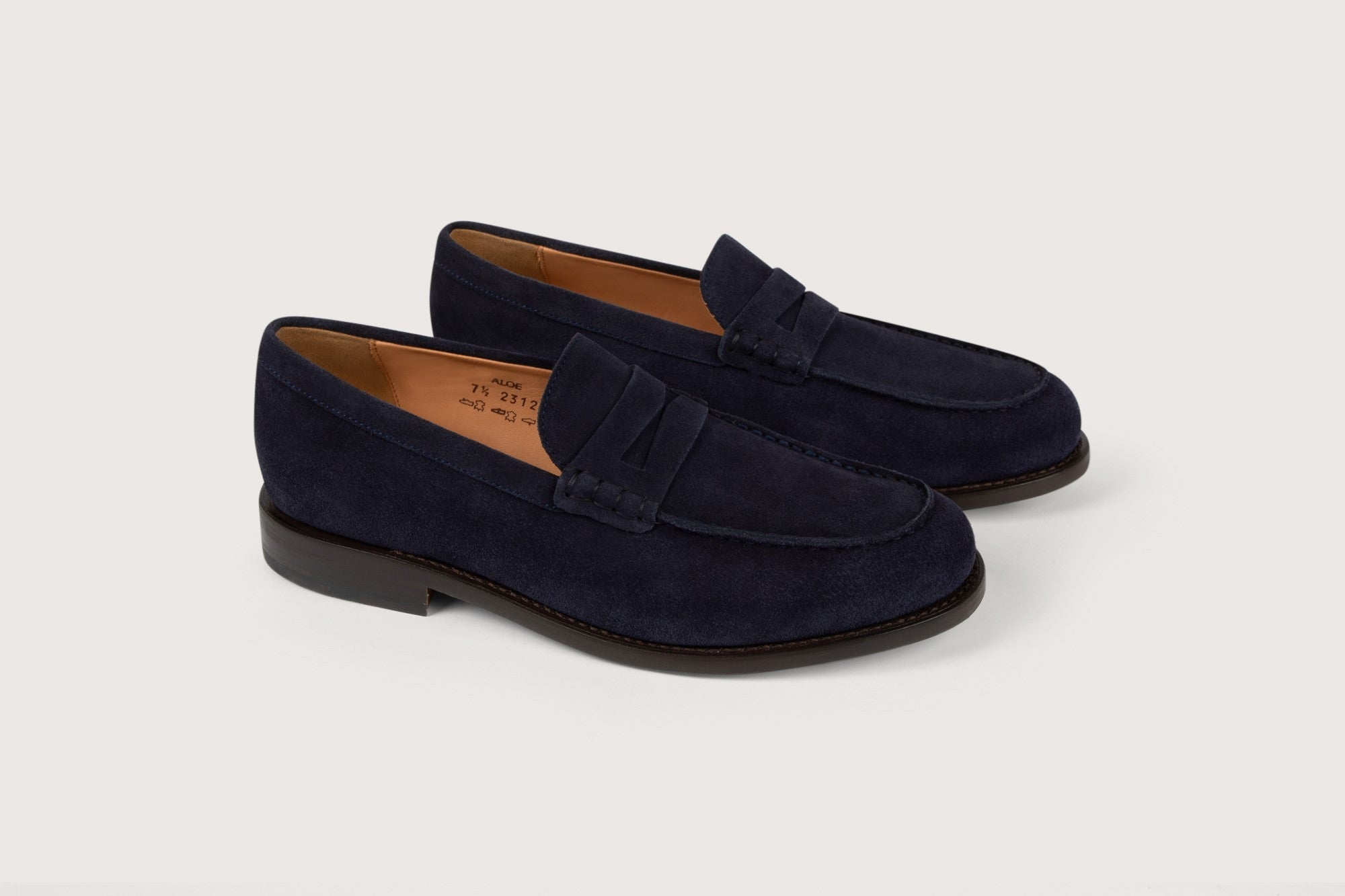 ALOE Navy Hydrovelours Leather