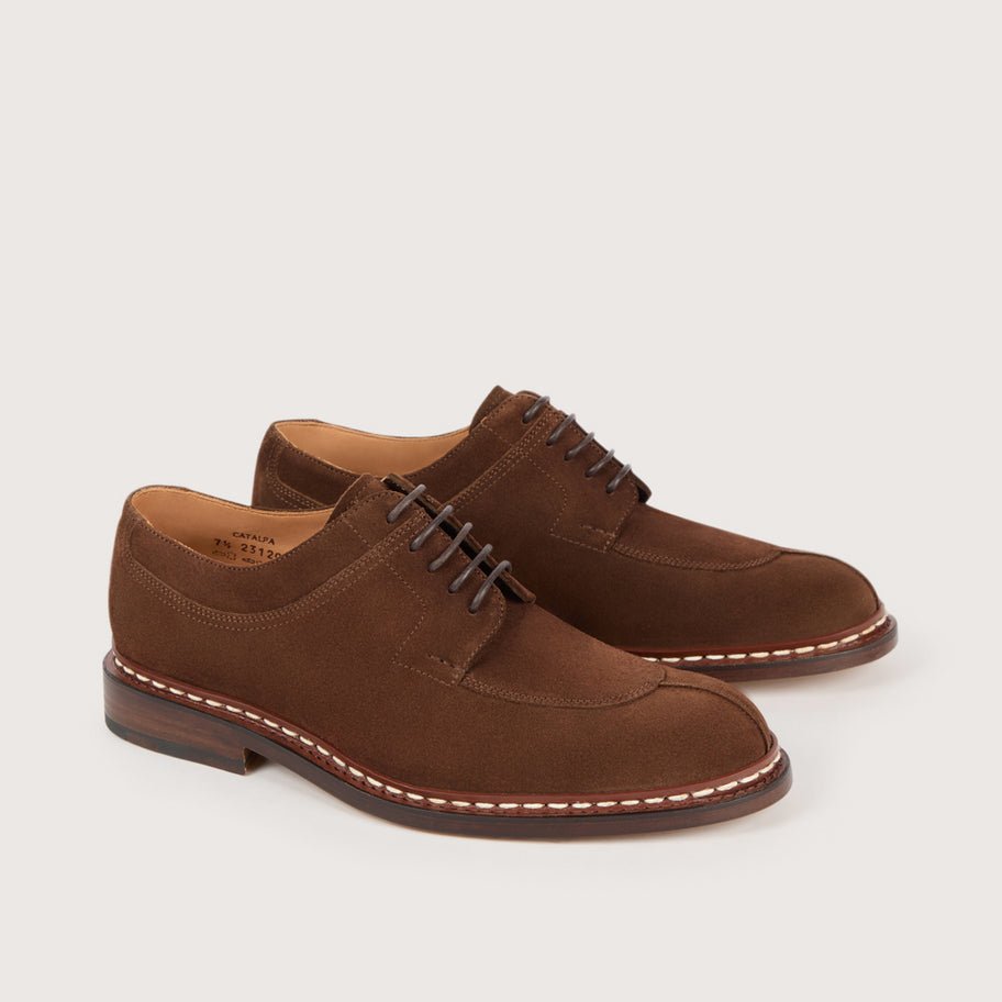 CATALPA Hydrovelours Cacao Cuir