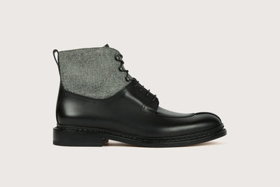 GINKGO Black/Grey Box/Wool Leather