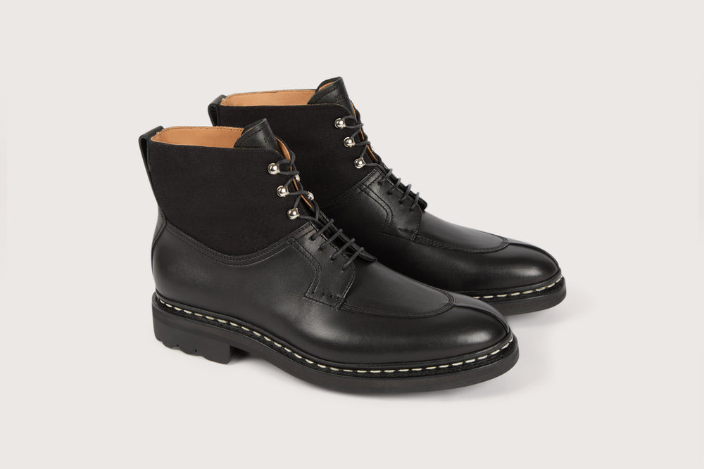 GINKGO FE Black Anilcalf/Canvas Ravel