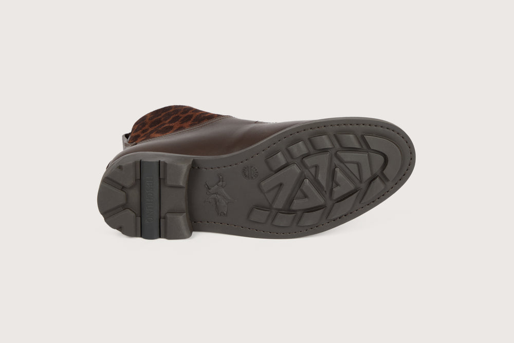 GINKGO FE Café/Léopard Anilcalf/Suede Ravel