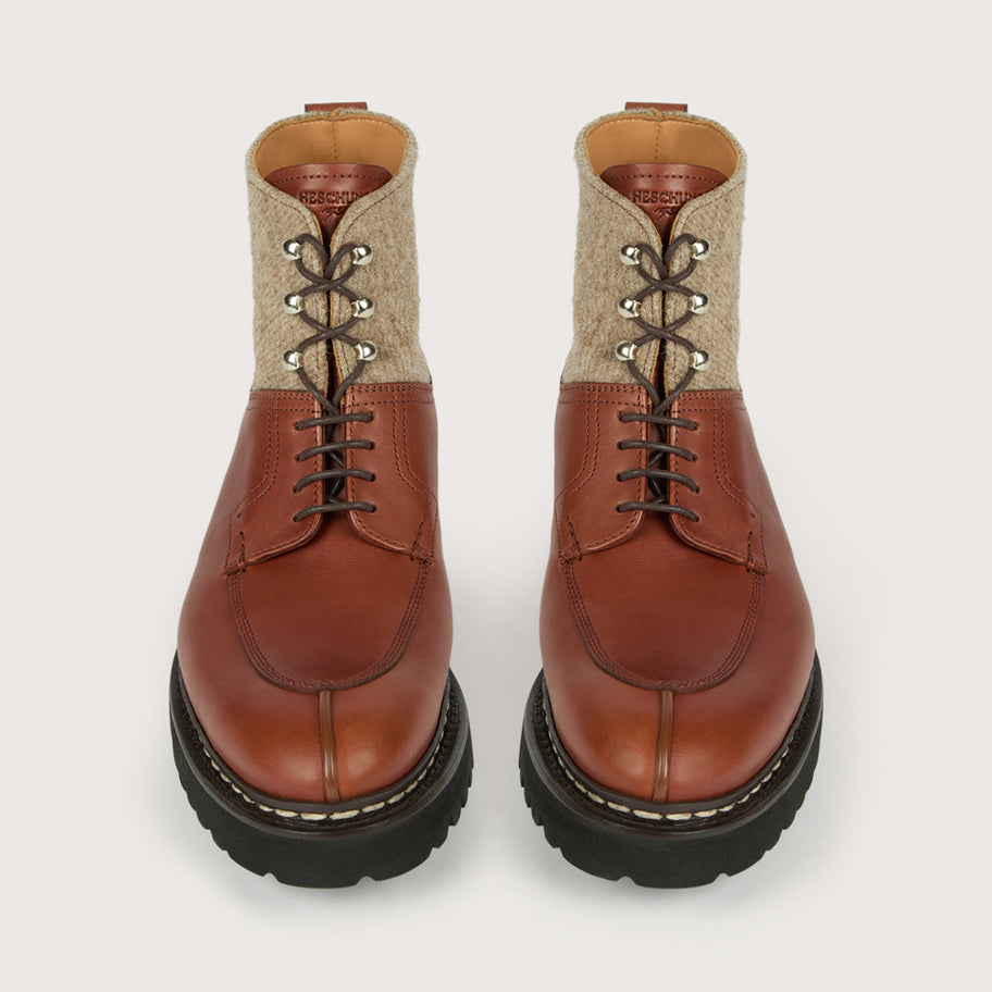 GINKGO FE Fauve/Corde Anilcalf/Wool H-Light