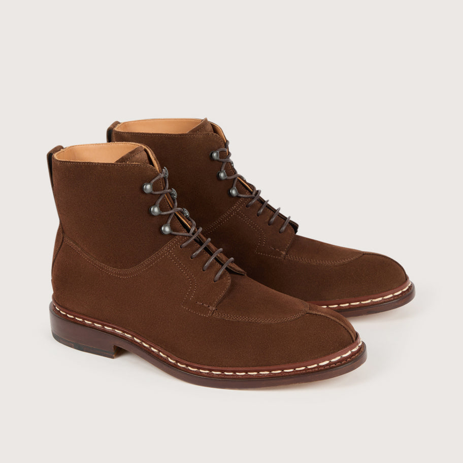 GINKGO Cacao Hydrovelours Cacao Leather