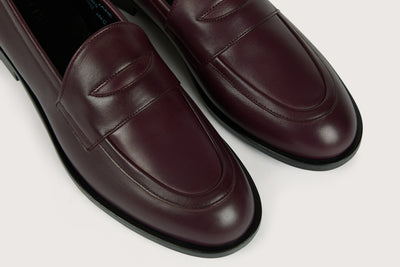 JANE Foulard Bordeaux Cuir