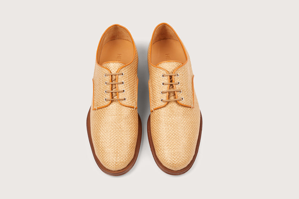 MARULA FE Paille Camel Cuir Flex