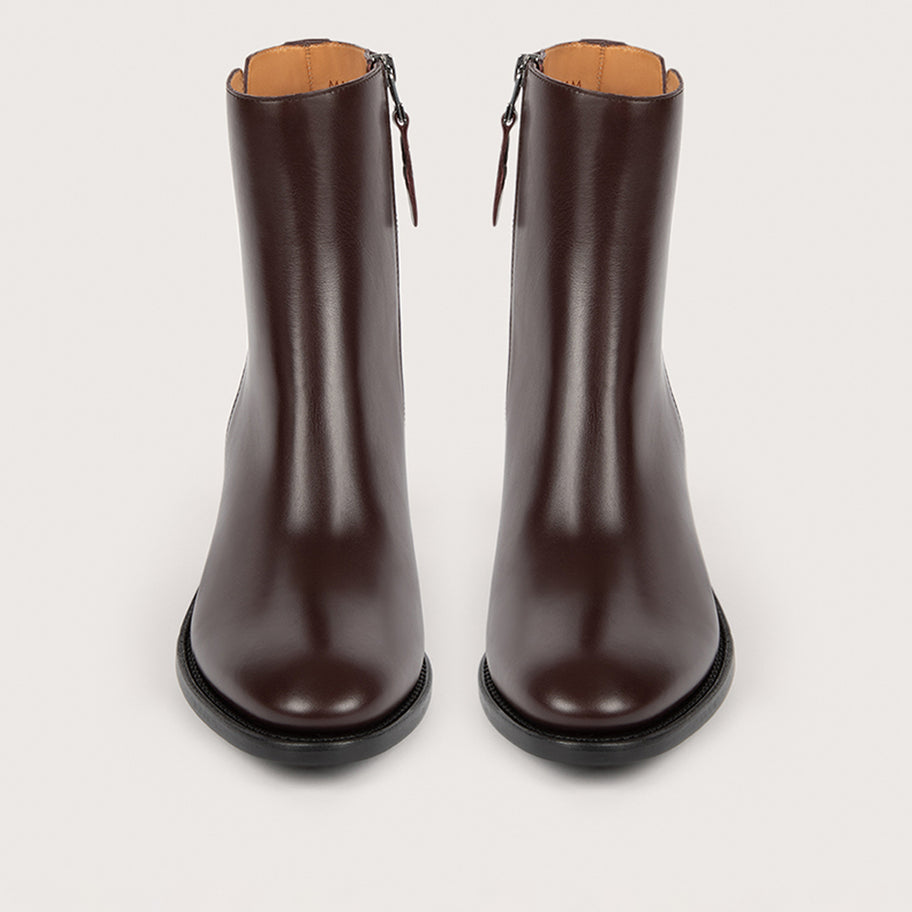 MADELINE Kidcalf Aubergine Cuir P