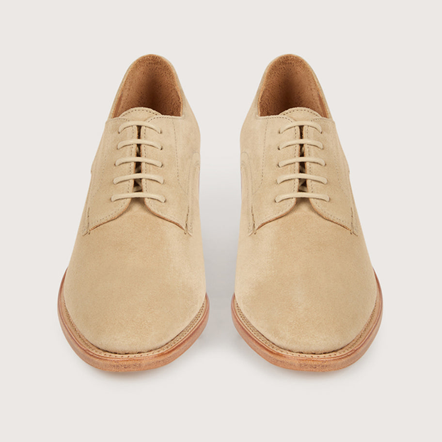 MARCIA Velours Sable Cuir