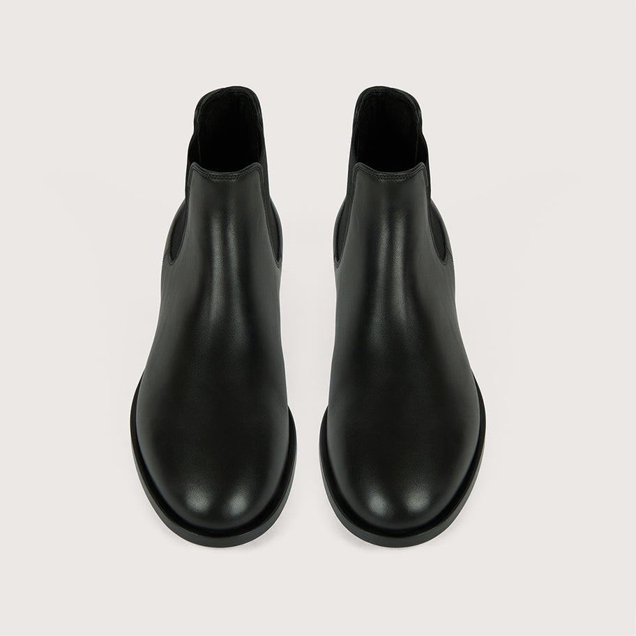 MÉLODIE Foulard Noir Cuir