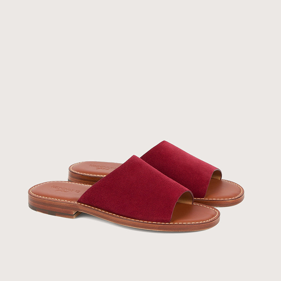 VASTO FE Hydrovelours Bordeaux Cuir Flex
