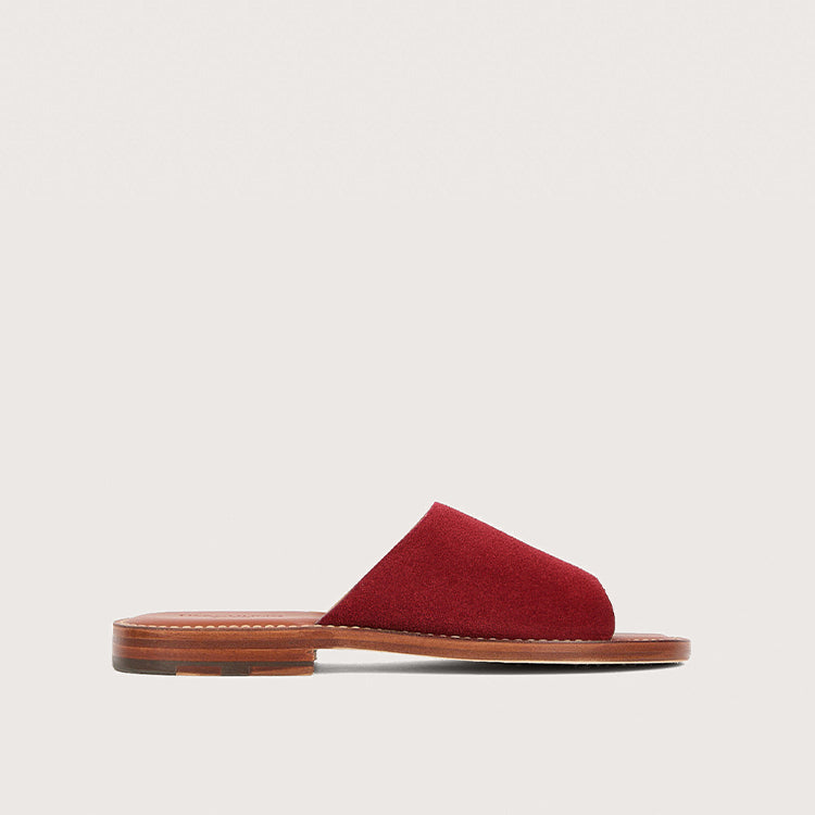 VASTO FE Hydrovelours Bordeaux Cuir Flex