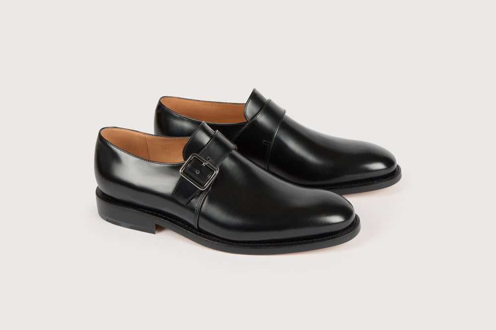 WILLIAM Windsor Noir Cuir