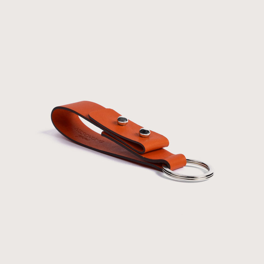 Twist Key Holder Orange Naturcalf